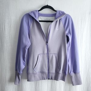 Nike Therma Fit Zip Up Hoodie in Lilac size Small